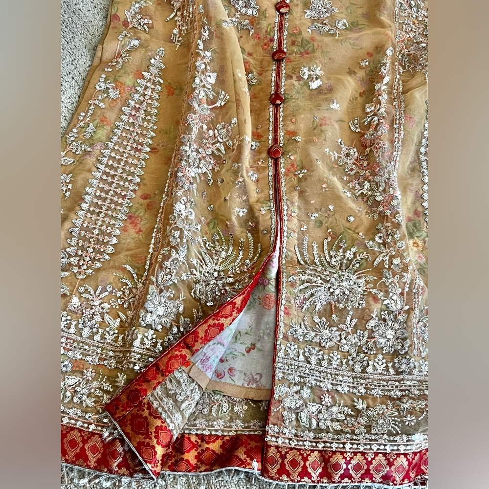 Pakistani Indian Brand Hussain Rehar festive fancy party wear dress suit - Picture 15 of 16